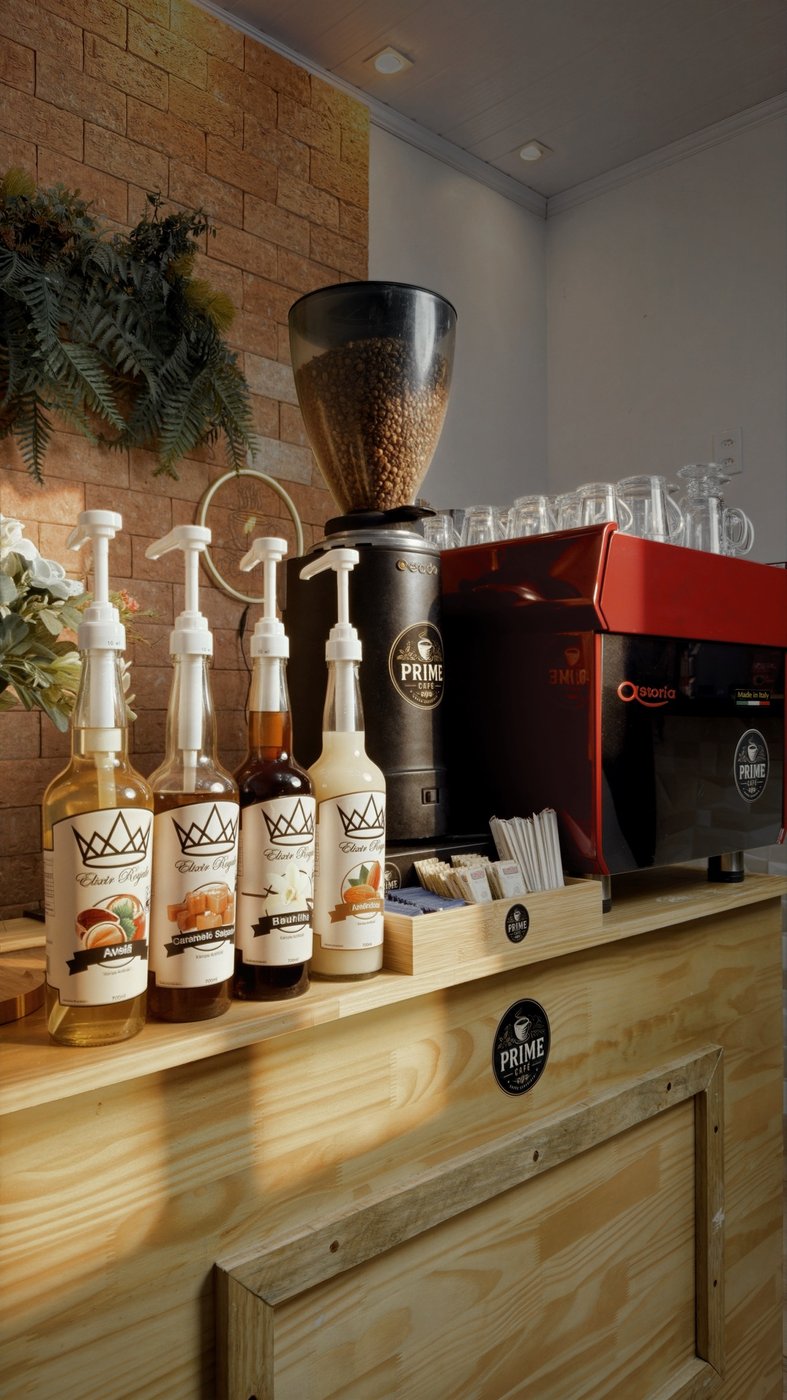 Estação Prime Café montada em evento