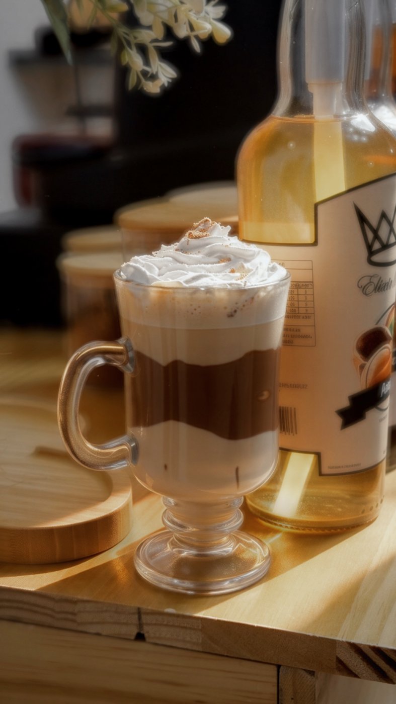 Café gelado em camadas