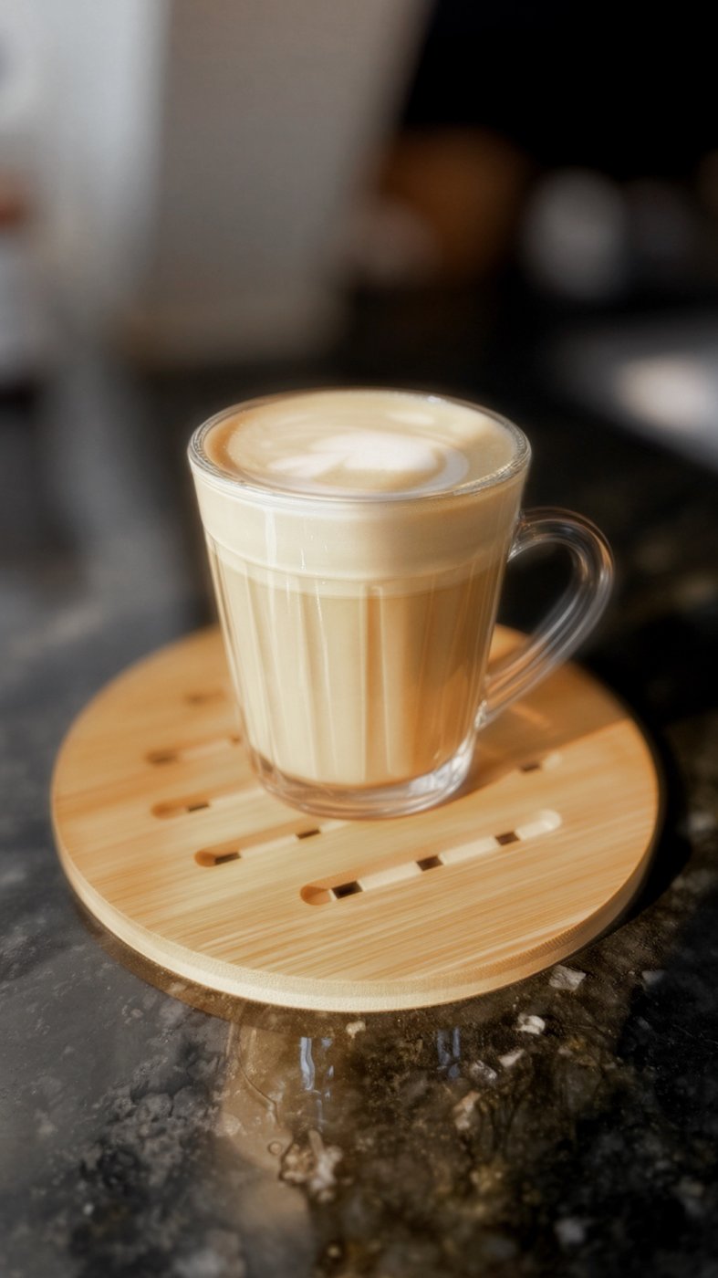 Cappuccino com latte art